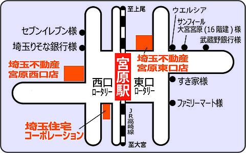 株式会社埼玉住宅コーポレーションの周辺地図