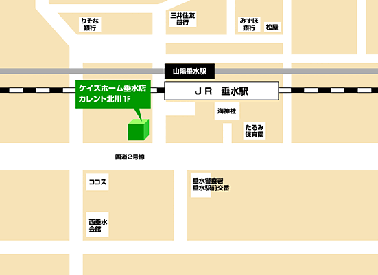 シャーメゾンショップ 株式会社ケイズホーム 垂水店の周辺地図