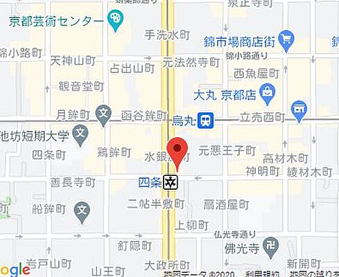 シャーメゾンショップ　株式会社ハウスネットワーク　四条店の周辺地図