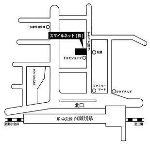 スマイルネット株式会社の周辺地図