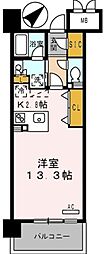 ロイヤルパークス豊洲 ワンルームの間取図画像