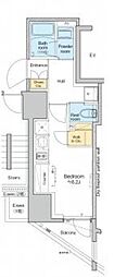 プラウドフラット文京千駄木 ワンルームの間取図画像