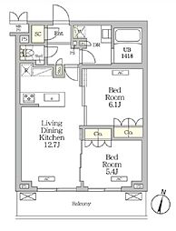 間取図画像 2LDK