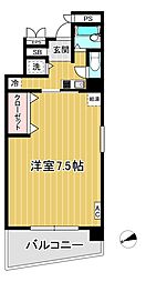 エクセルピア大森3番館 1Kの間取図画像