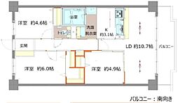 ピエール草加 3LDKの間取図画像
