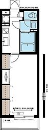 リブリ・Alba中浦和 1Kの間取図画像