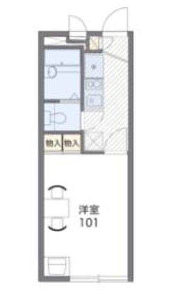 レオパレスサンハイムS 207｜東京都町田市常盤町(賃貸アパート1K・2階・19.87㎡)の写真 その2
