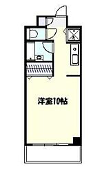 ルーラル宮崎台 ワンルームの間取図画像