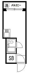 TOP西荻NO2 ワンルームの間取図画像