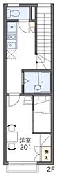 レオパレスメゾン(28126) 2階1Kの間取り