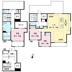 京王線 笹塚駅 徒歩7分の賃貸アパート 3階3LDKの間取り