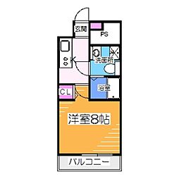Racine宿院 1Kの間取図画像
