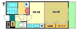 MALULANI成城 1DKの間取図画像