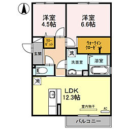 間取図画像 2LDK