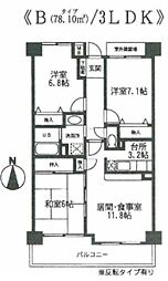 エス・テイ木場 3LDKの間取図画像