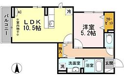 ステラカーサ 1LDKの間取図画像