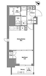 COMFORIA板橋区役所前 1DKの間取図画像