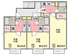 間取図画像 1K
