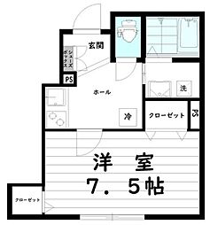 Precious 1Kの間取図画像
