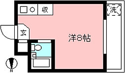エール下高井戸 ワンルームの間取図画像