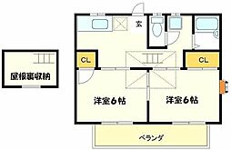 S・リトルキャッスル 2DKの間取図画像