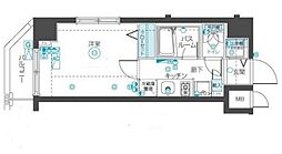 フェニックス武蔵関クアトロ 5階1Kの間取り