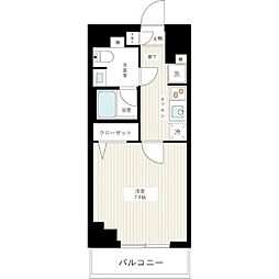 AZEST千住大橋 1Kの間取図画像