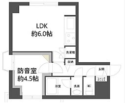 ヴェルドミール柳橋 3階1LDKの間取り