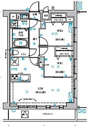 DIPS竹ノ塚駅前 2LDKの間取図画像