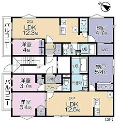 Est Felicita 押上 2階1SLDKの間取り