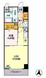 MONARCHVILLA 1LDKの間取図画像