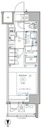 dips野方RESIDENCE 1Kの間取図画像