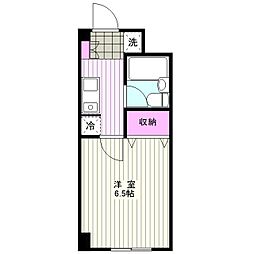 辻ハイツ 1Kの間取図画像