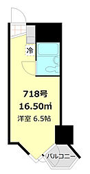 東京ベイビュウ ワンルームの間取図画像
