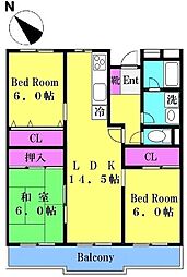 アライズ 3LDKの間取図画像
