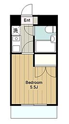 マイキャッスル三ッ境 1Kの間取図画像