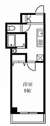 シュペリュールコート 1Kの間取図画像