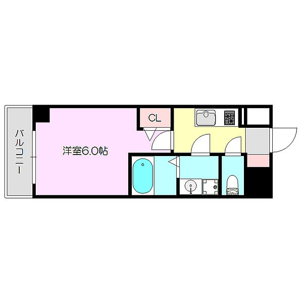 大阪府大阪市東淀川区東淡路４丁目(賃貸マンション1K・13階・21.09㎡)の写真 その2