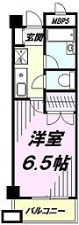 日神パレステージ玉川上水 1Kの間取図画像