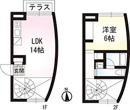 アルティス 1LDKの間取図画像