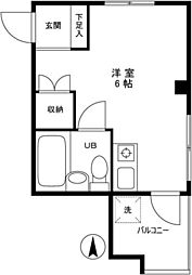 ガディル・タガワ ワンルームの間取図画像