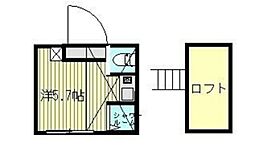 フェリスフェア ワンルームの間取図画像