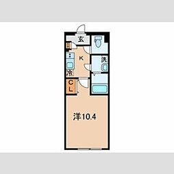 Ｒｅｓｉｄｅｎｃｅヴィヴィエ文京 2階1Kの間取り