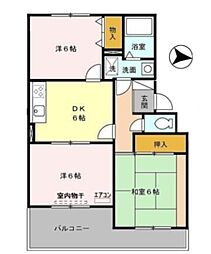 ヴァンベールソフィア 3DKの間取図画像