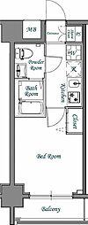 N-stage武蔵浦和 1Kの間取図画像