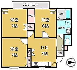 サンライズK 2階