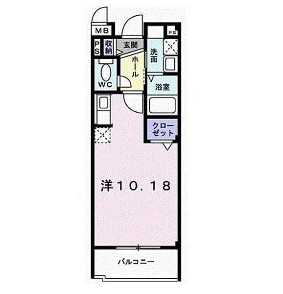 和歌山県和歌山市中之島(賃貸マンション1R・3階・27.00㎡)の写真 その2