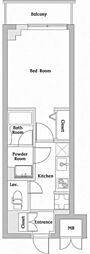 Nステージ下総中山 1Kの間取図画像