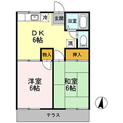グランデュール福山Ｂ 1階