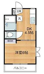 タクジムTAKANO 1DKの間取図画像